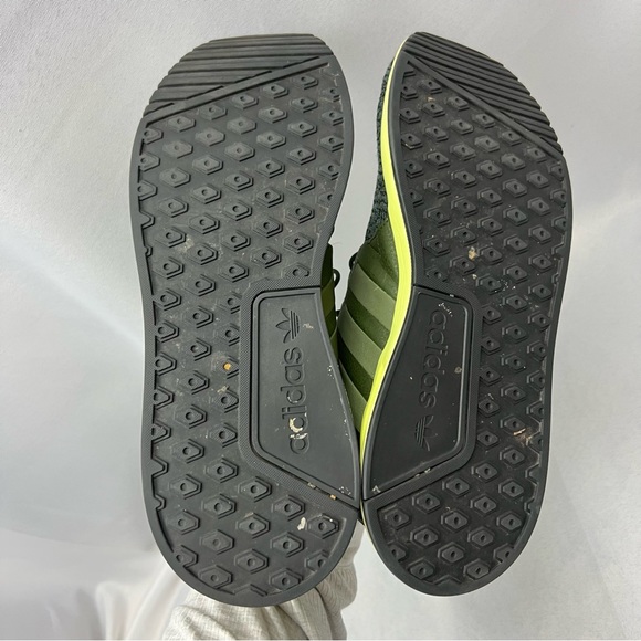 Adidas Originals X PLR Olive Green Lime Men’s Sneakers Running Shoes Size 10.5 - Picture 9 of 10